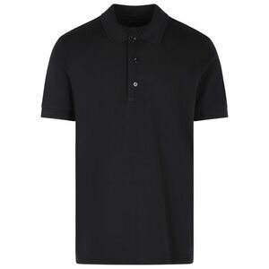 Tom Ford Black Cotton Blend Polo Shirt Men